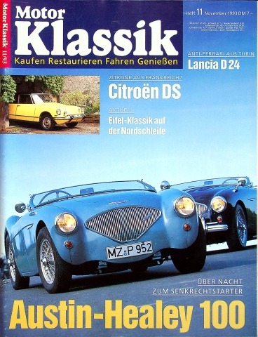 Deckblatt Motor Klassik (11/1993)